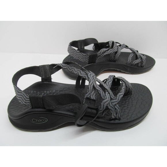 Chaco Updraft Eco Tread  Sandals Black Waves Womens Size 8 M (J105182) Excellent - Picture 11 of 12